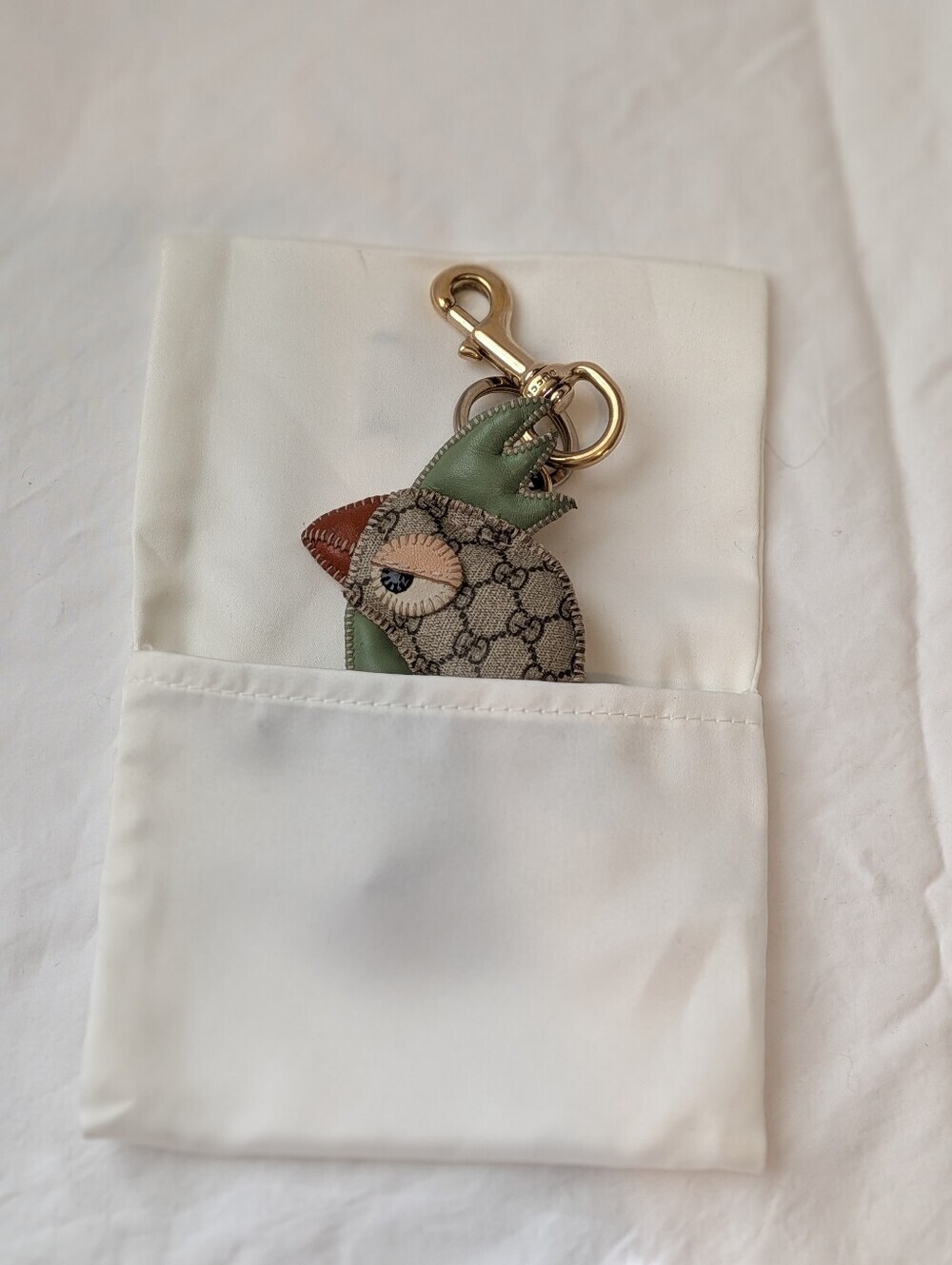 GUCCI Micro GG Papagallo Parrot Charm - Picture 9 of 10